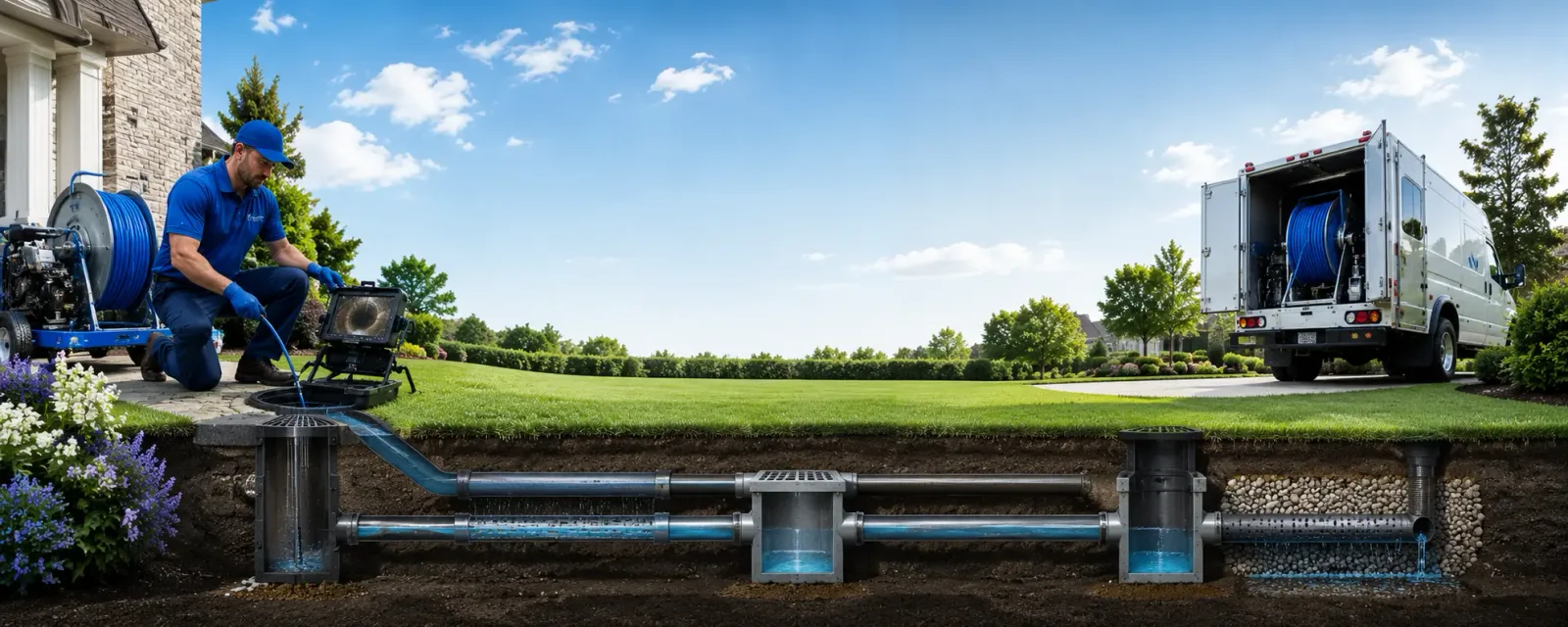Outdoor drain cleaning information for Rio, WI